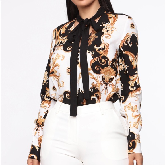 🎉At The Top Of Your Game Blouse - Black/combo 🎉 - Picture 2 of 2